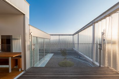 Private terrace of Japanese home