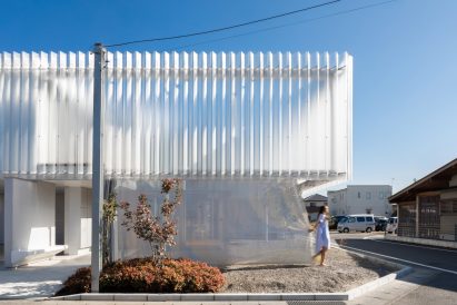Japanese residence with polycarbonate cladding
