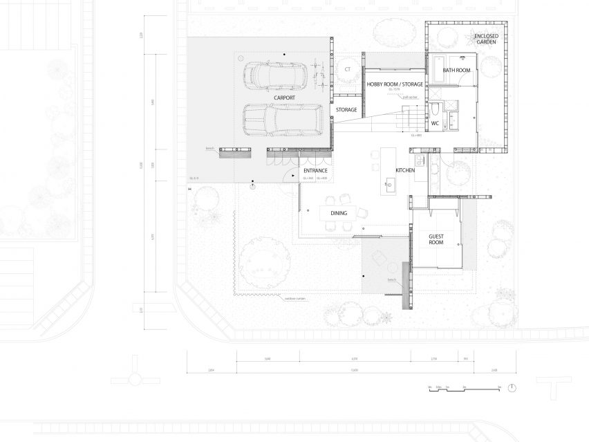 Floor plan of House in Yanakacho by KACH