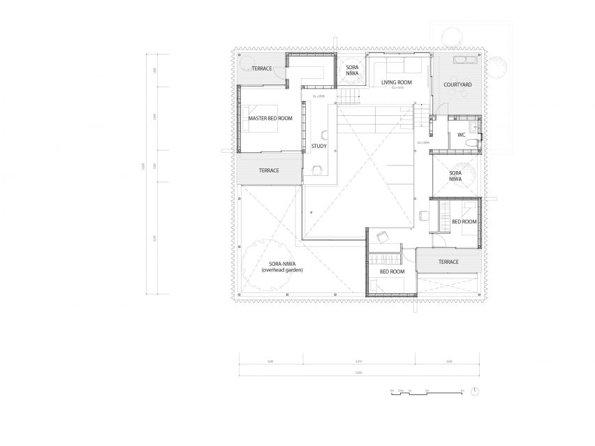 Floor plan of House in Yanakacho by KACH