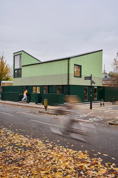 Different shades of green cover the exterior of The Hithe