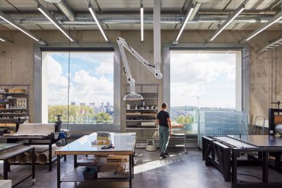 Interior image of a studio at the University of the Arts Helsinki