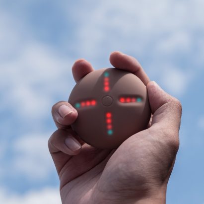 Stem Player in a palm of a hand