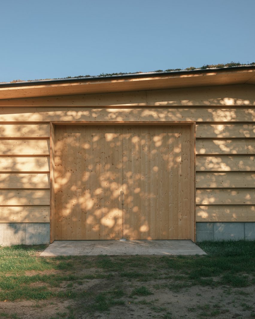 Wooden barn exterior