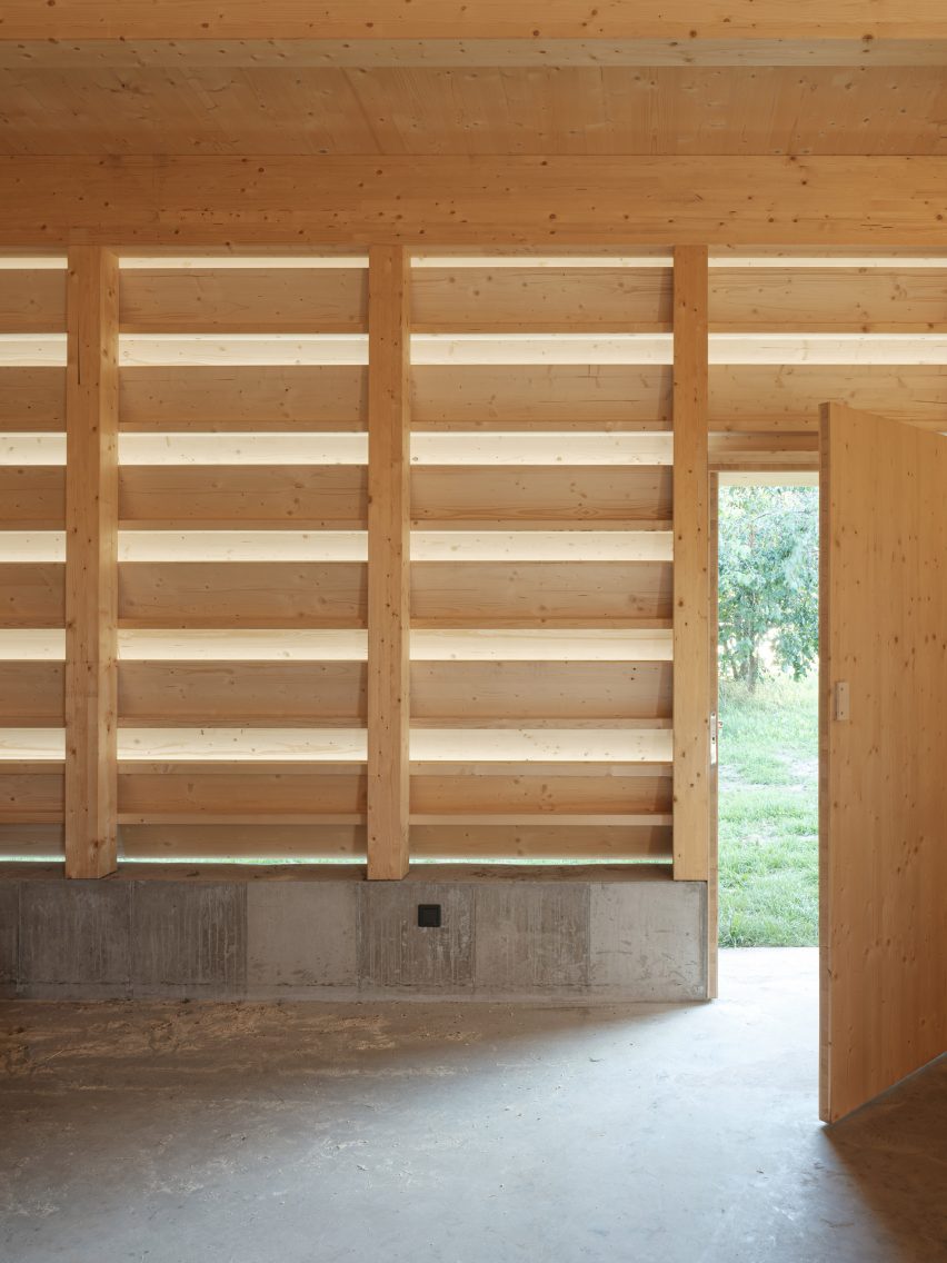 Wooden barn interior by Johan Sundberg