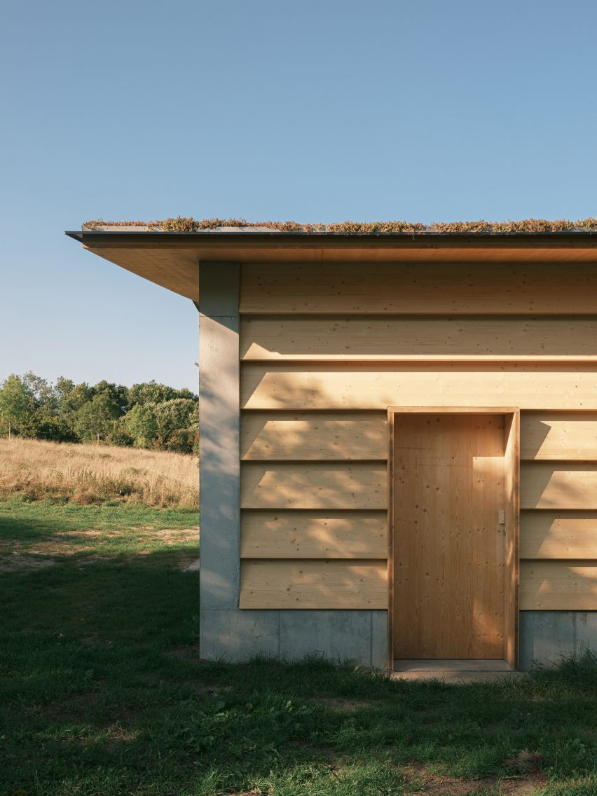 Wooden barn exterior