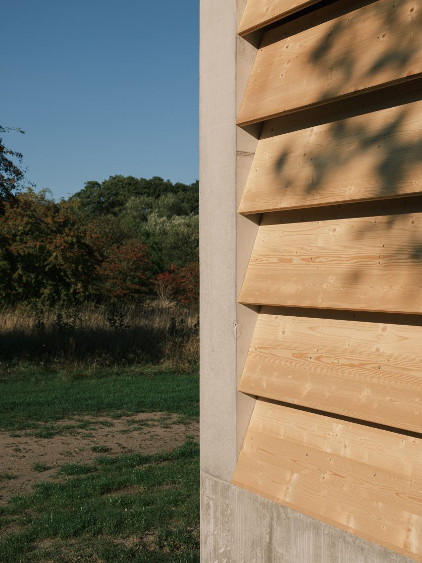 Wooden facade