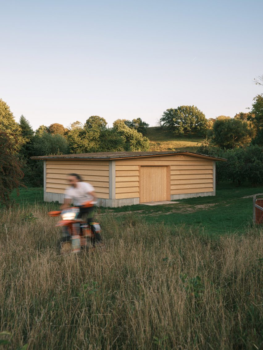 Wooden barn exterior