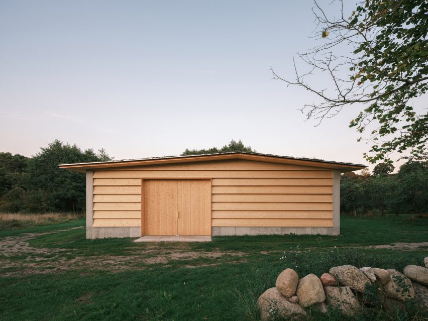 Wooden barn exterior