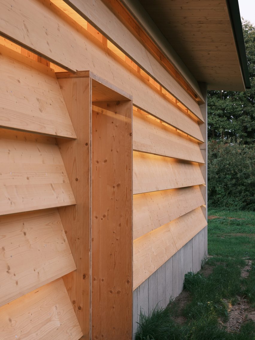Wooden barn exterior