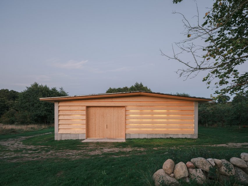 Wooden barn exterior