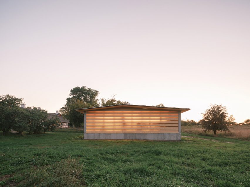 Wooden barn exterior