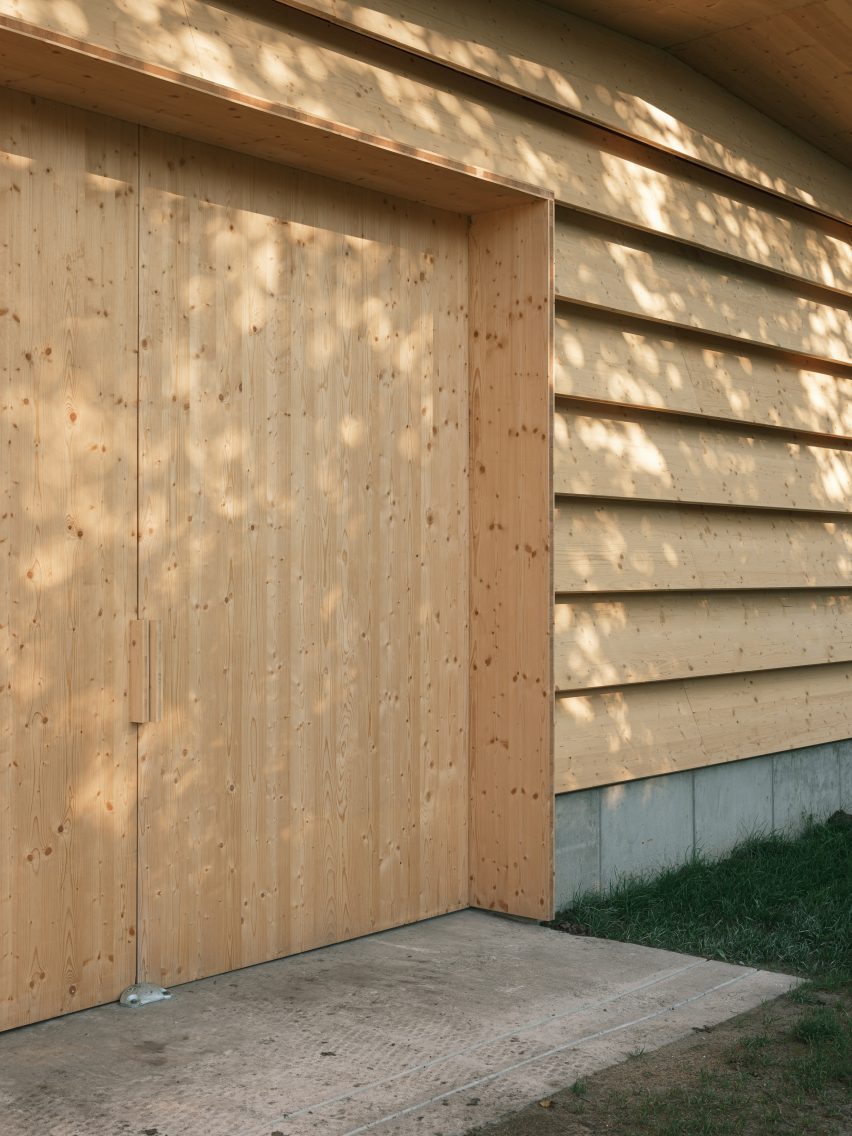 Wooden barn exterior