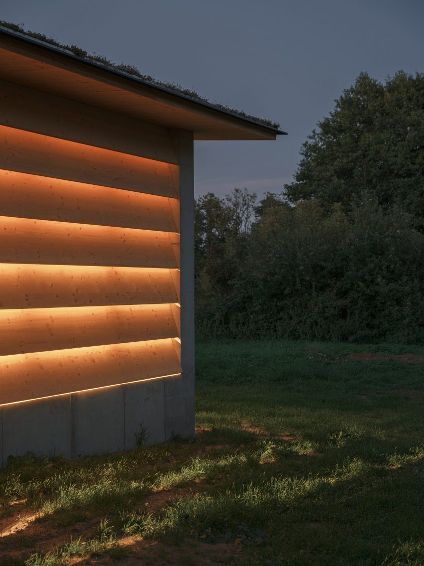 Wooden barn exterior