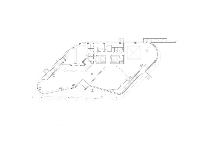 Floor plan of F51 multi-storey skatepark by Hollaway Studio