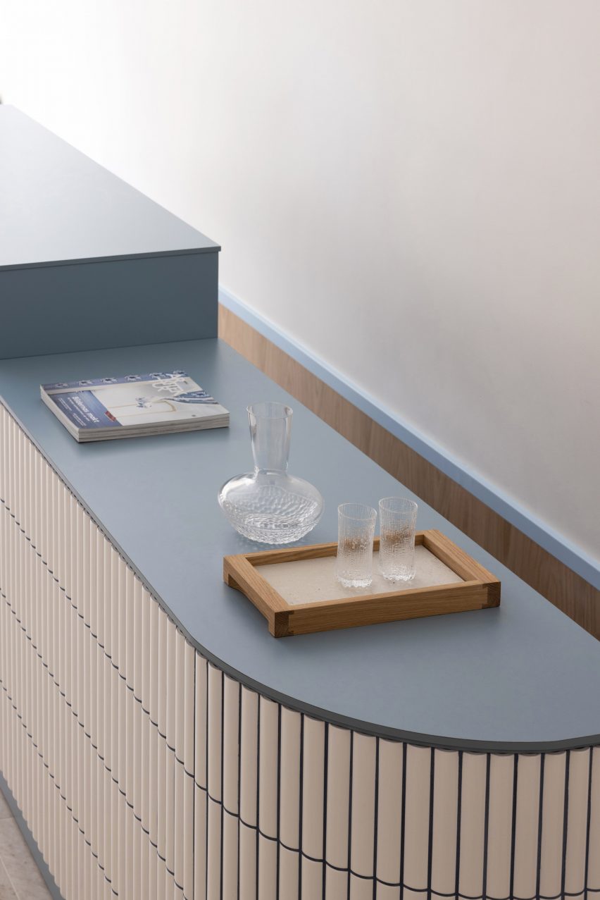 Reception desk in MBS salon