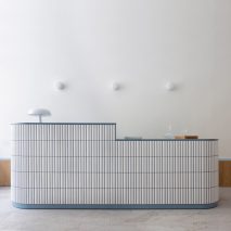 Tiled desk in MBS by Malika by ASKA