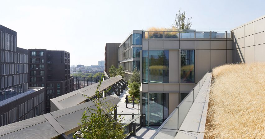 Terrace at Meta office in King's Cross