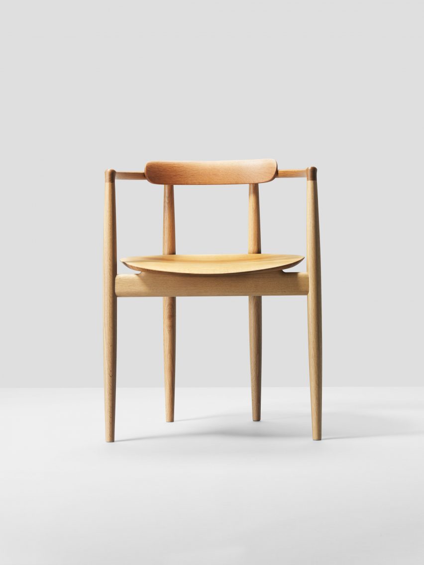 Front image of the Miau Armchair by GamFratesi for Koyori