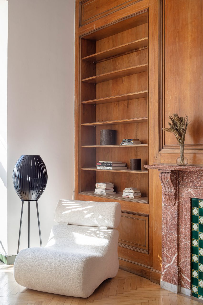 Armchair in Passeig de Grácia apartment by Jeanne Schultz