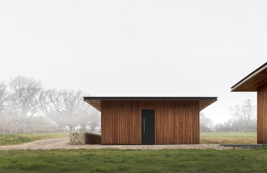 Larch-clad annexe