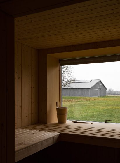 Wooden sauna