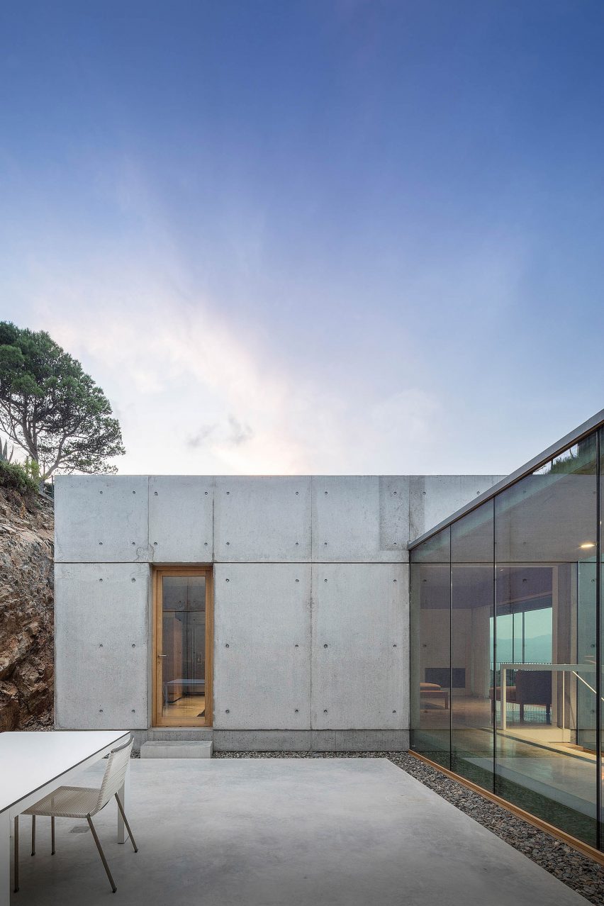 Concrete house exterior