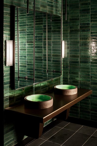 Green bathroom