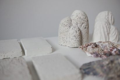 Close up of mound-like burial capsule by Colourful Resting Reef oyster capsules by Louise Lenborg Skajem and Aura Elena Murillo Pérez