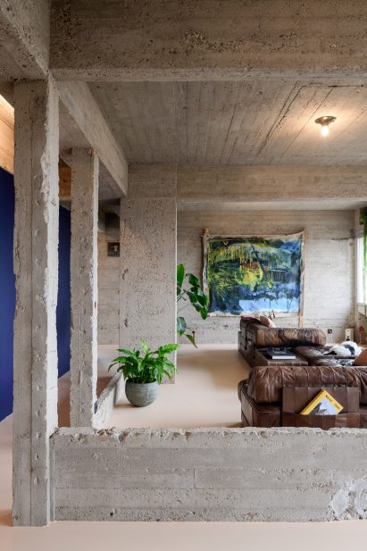 Living room in Riverside Tower flat