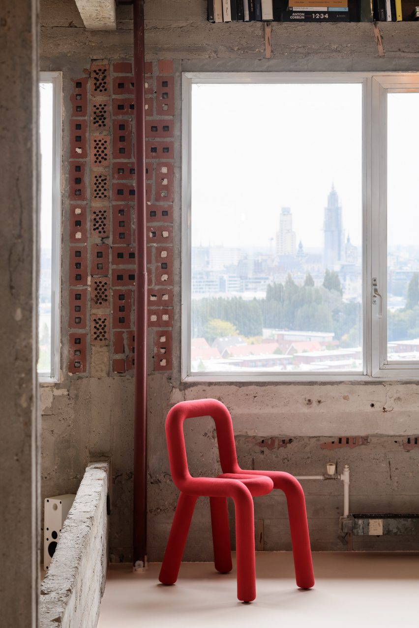 Concrete apartment interior