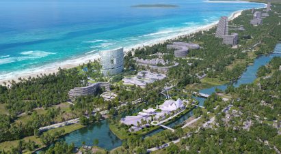 Aerial view of Sanya Horizons by Buro Ole Scheeren