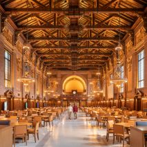 The main hall inside the Schwarzmann Center