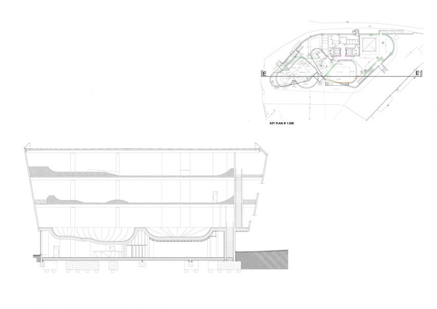 Section of F51 multi-storey skatepark by Hollaway Studio