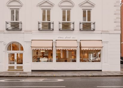 The exterior of Sloane Street Deli in London