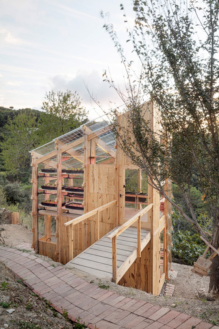 Solar Greenhouse is an energy and food production prototype by the IAAC