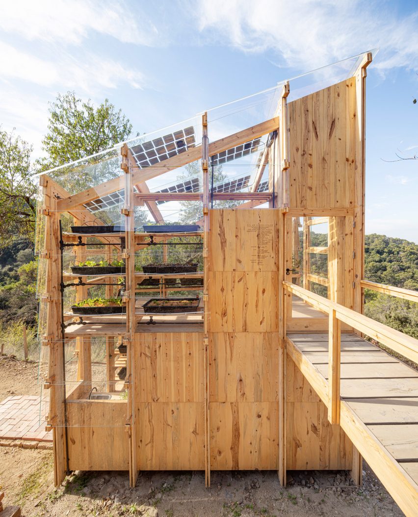 Solar Greenhouse is an energy and food production prototype by the IAAC