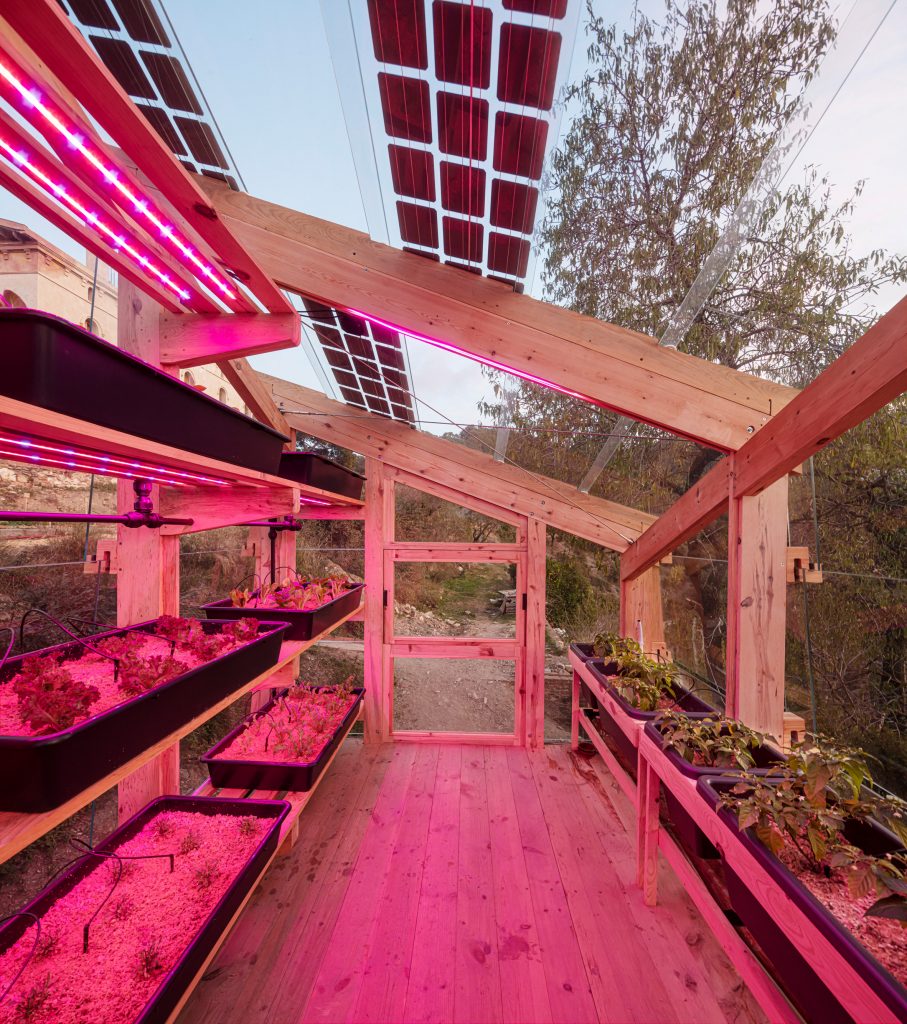 Solar Greenhouse is an energy and food production prototype by the IAAC