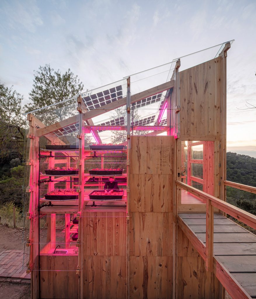 Solar Greenhouse is an energy and food production prototype by the IAAC
