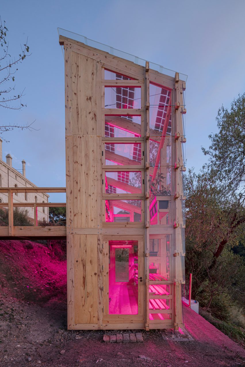 Solar Greenhouse is an energy and food production prototype by the IAAC