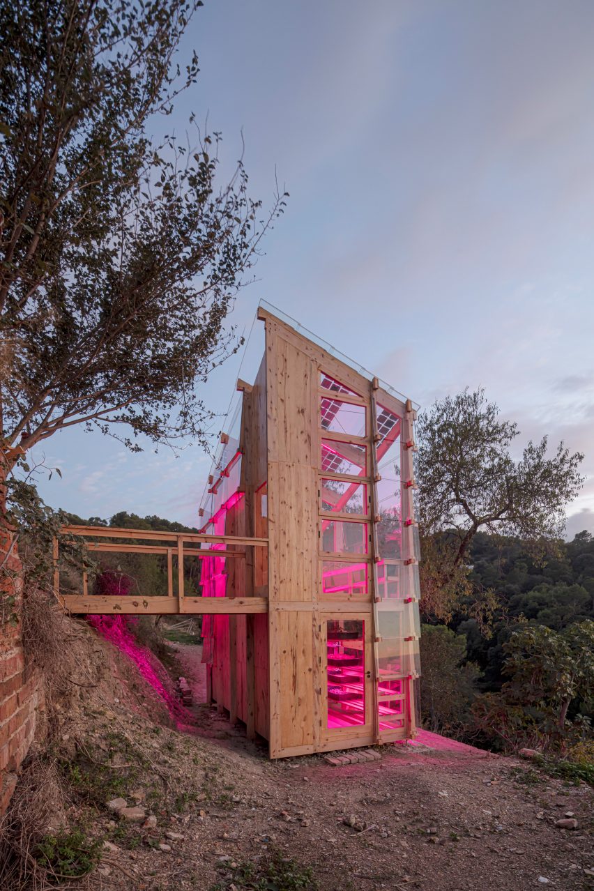 Solar Greenhouse is an energy and food production prototype by the IAAC
