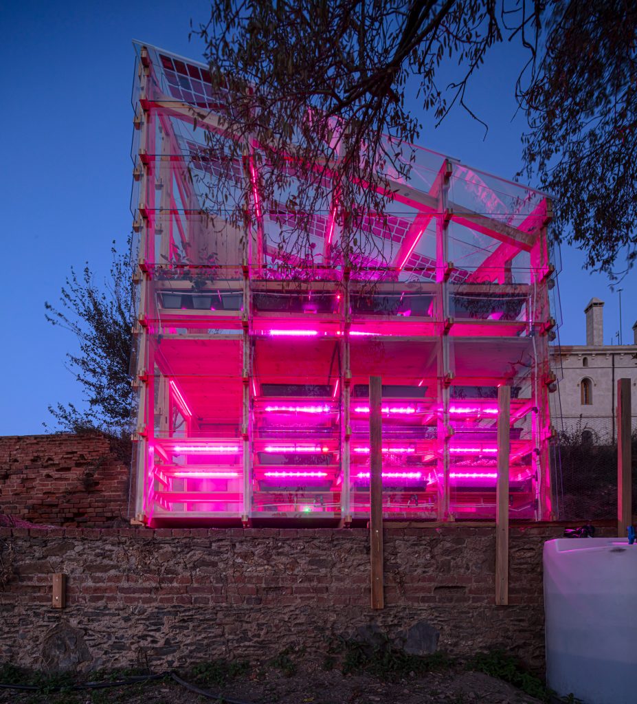 Solar Greenhouse is an energy and food production prototype by the IAAC