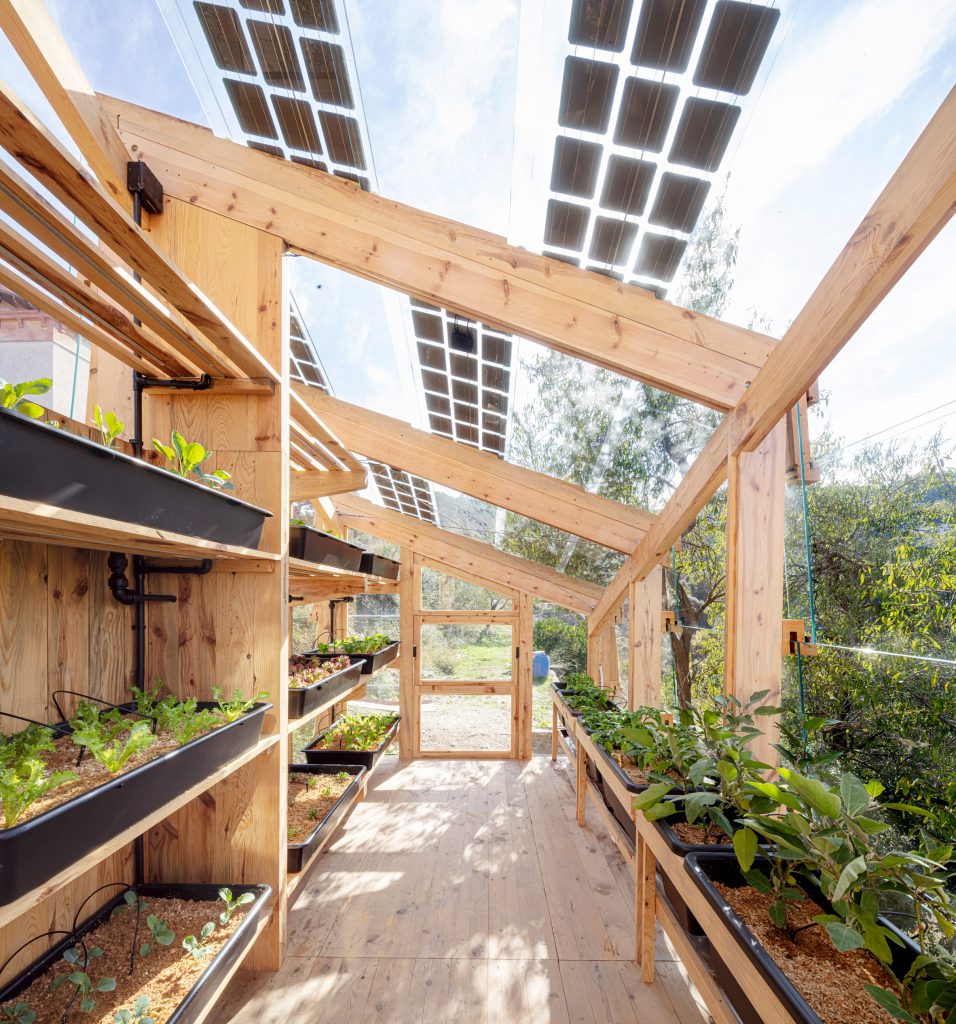 Solar Greenhouse is an energy and food production prototype by the IAAC