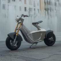 Industrial origami motorcycle