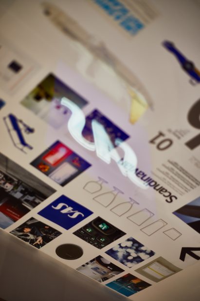 Logos for Swedish airline brand