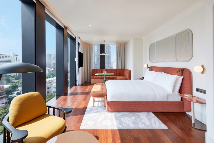 The Standard, Bangkok Mahanakhon guest room