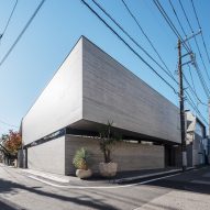 Exterior of concrete Timeless residence in Tokyo