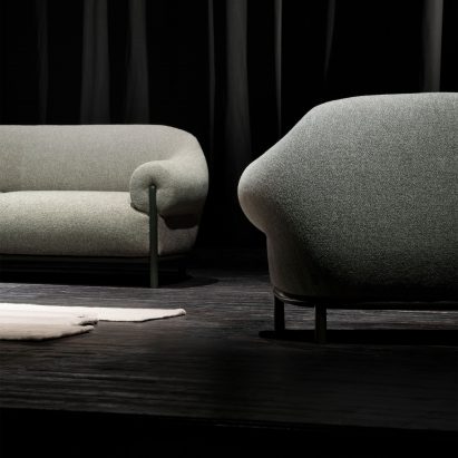 Two Fender sofas in grey from True Design