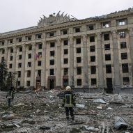 City Hall building in Kharkiv