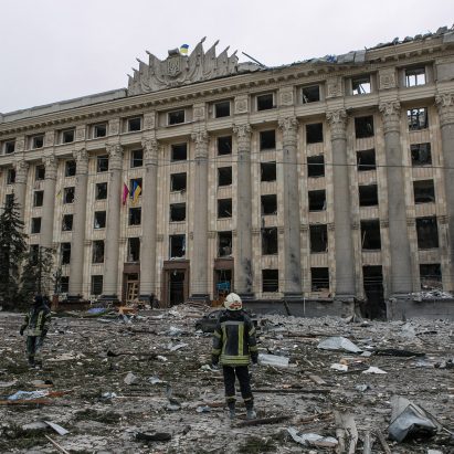City Hall building in Kharkiv